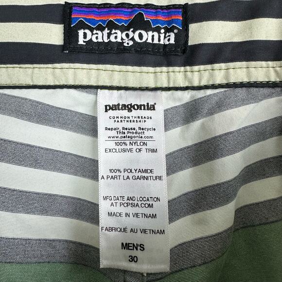 Patagonia Wavefarer 21” Board Shorts Men’s 30 No Stretch Side Pocket Cinch Fly - Picture 4 of 9